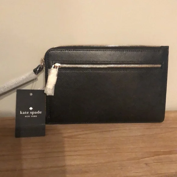 Kate Spade Black Zip Wallet - Picture 4 of 7